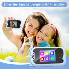 Smart Phone For Kids & 3 -7 Year Old Boys Toys Unicorns Gifts Touchscreen Learning Toy Birthday Gifts - Màu xanh lam - Xem 8