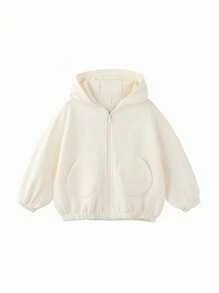mini bala Áo khoác thời trang cho bé trai và bé gái dáng rộng tay cánh dơi thời trang cho bé trai mặc thường ngày - trắng - Xem 1