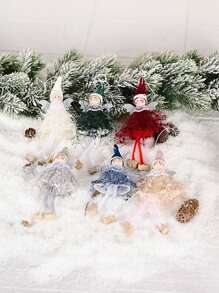 1 peça de decoração natalina: pingente de perna de menina, criativo e original, com pingente de anjinho, pingente de boneca, pingente de renda de anjo, pingente para janela ou árvore de Natal. Decoração natalina para casa, decoração de quarto, decoração de inverno, decoração de Natal, presentes de Natal para casa.