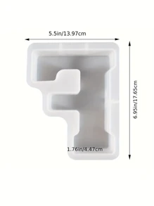 7inch Large Letter Mold For Resin, 26 Capital Letter Alphabet Epoxy Molds, A-Z Thick Resin Letter Molds For Making Letters, DIY Crystal Silicone Mold, 3D DIY Crystal Word Sign Mold For Party Home Decor - White - View 16