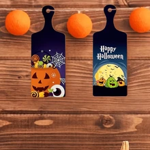 6pcs/12pcs/24pcs (9.4" X 3.5") Mini Wooden Cutting Boards With Rope Handle, Thanksgiving & Christmas Craft Decor - Apricot - View 4