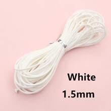 10 metros de cordón encerado de 1/1,5 mm de grosor, hilo, cuerda, correa para hacer manualidades, pulseras, collares y suministros de joyería DIY - cordón encerado - Ver 24