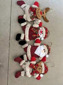 4 cái Giáng sinh Ông già Noel & Người tuyết Hình Người tuyết Treo tường - Nhiều màu - Xem 8