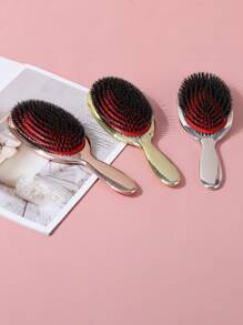 Plastic Hair Styling Brush For Women, Fluffy Hair Cleaning Comb, Electroplated Boar Bristle Hair Brush, Comb, Hair Tools, Hair Products And Accessories For Barber Salon Beauty Back To School, Travel Holiday Essentials, Hair Accessories For Women, Brush, Detangling Brush, Ball Brush, Mini Hair Brush Set, Wooden Comb, Hair Brushes, Curly Hair Brush, Hairdressing Equipment, Hair Brush, Brush Hair Brush Set, Comb Hair, Comb For Curls, Detangling Brush, Hair Brush For Women, Barber, Barber Accessories, Barbershop, Hairdressing Equipment