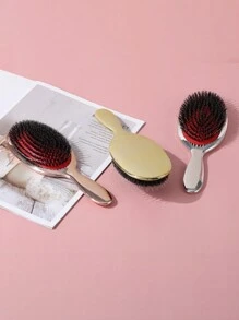 Plastic Hair Styling Brush For Women, Fluffy Hair Cleaning Comb, Electroplated Boar Bristle Hair Brush, Comb, Hair Tools, Hair Products And Accessories For Barber Salon Beauty Back To School, Travel Holiday Essentials, Hair Accessories For Women, Brush, Detangling Brush, Ball Brush, Mini Hair Brush Set, Wooden Comb, Hair Brushes, Curly Hair Brush, Hairdressing Equipment, Hair Brush, Brush Hair Brush Set, Comb Hair, Comb For Curls, Detangling Brush, Hair Brush For Women, Barber, Barber Accessories, Barbershop, Hairdressing Equipment