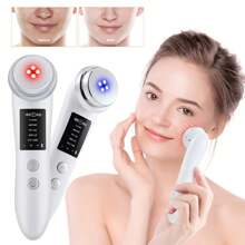 红光RF面部美容仪家用面部射频美容仪嫩肤精华导入仪射频提拉紧致肌肤改善美容仪，适合所有肤质，女性的节日礼物， - 彩色 - 查看 14
