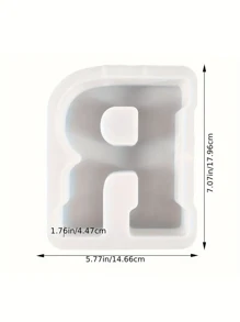 7inch Large Letter Mold For Resin, 26 Capital Letter Alphabet Epoxy Molds, A-Z Thick Resin Letter Molds For Making Letters, DIY Crystal Silicone Mold, 3D DIY Crystal Word Sign Mold For Party Home Decor - White - View 27