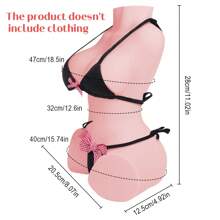 Torso Sex Doll, Male Sex Toy With Big Boobs And Ultra Soft Ass, Sexy Realistic 3D Textured Vaginal And Anal Tunnel Sex Dolls For Men, Male Masturbator Portable Sex Toy For Men(The Product Does Not Include Clothing)
