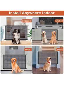 1 件装宠物门、狗屏障网、宠物围栏、狗安全隔离网，用于门廊、楼梯 - 彩色 - 查看 7