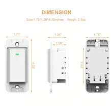 Smart WIFI Light Switch Remote Home Voice Control Smart Life 2pack