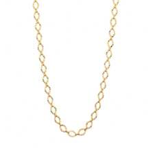 18K GOLD NECKLACE FOR WOMEN WITH DIAMOND CHAIN ROMMANEL 42CM 531468 - 金黃色 - 查看 1