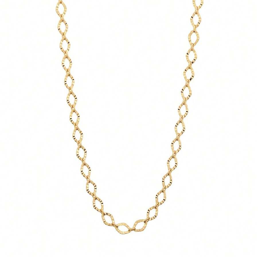 18K GOLD NECKLACE FOR WOMEN WITH DIAMOND CHAIN ROMMANEL 42CM 531468 - 金黃色 - 查看 1