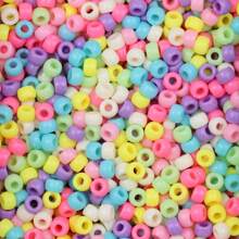 400pcs Acrylic Beads (0.6*0.9mm) Macaron Colored Horse Eye Shape Beads For Diy Bracelets & Necklaces, Jewelry Making Accessory - 400pcs - View 32