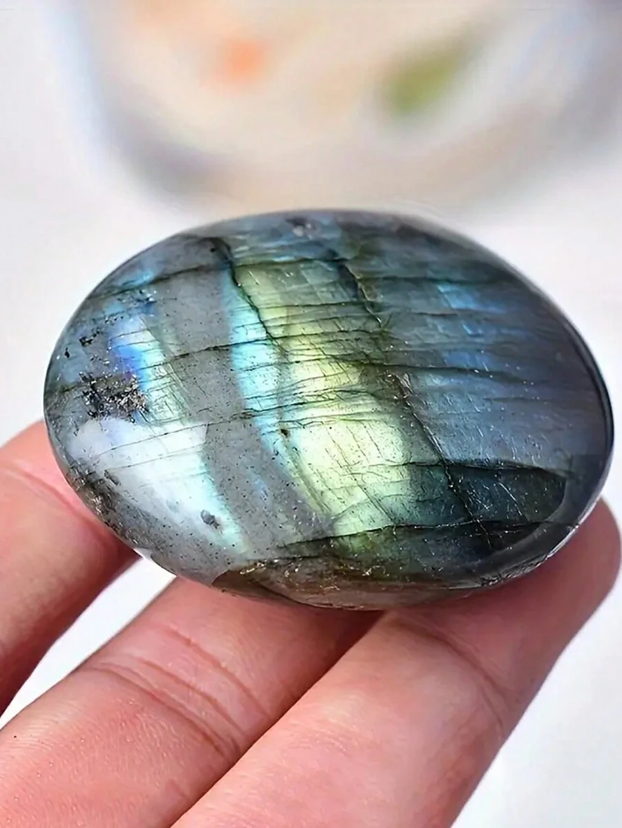 QYDCX Natural Labradorite Crystals - Designed For DIY Jewelry And Home Decorating, Polishing Asymmetrical Shaped Stones.