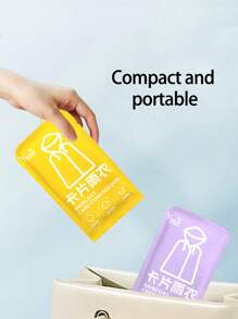 1/3/5/7 pièces Imperméable jetable Carte de compression portable Emballage Dérive extérieure Voyage Poncho en plastique imperméable épais taille unique, pour adultes hommes et femmes. Poncho jetable épais et long, adapté aux activités de plein air quotidiennes, au camping, à la randonnée, à la pêche, à la randonnée, aux voyages, au cyclisme. Emballage individuel Fournitures essentielles de voyage Accessoires de voyage Incontournables de voyage Vacances à la plage Vacances d'été Fournitures scolaires Retour à l'école - Multicolore - Voir 8