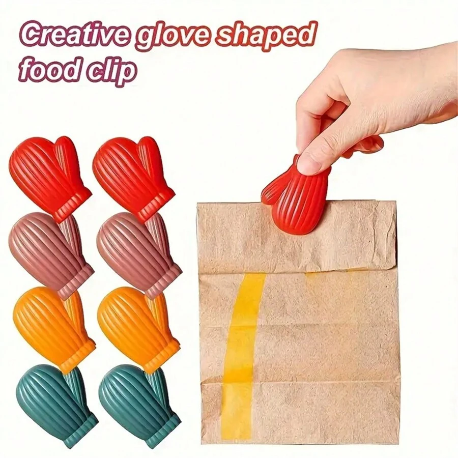 2 cái/1 cặp, Kẹp túi đựng thực phẩm, Kẹp niêm phong thực tế và giữ tươi với vị trí kẹp cố định và lực cắn mạnh, Kẹp kín khí chống ẩm, Dùng cho túi nhựa và túi đựng đồ ăn nhẹ, Dụng cụ sắp xếp và bảo quản nhà bếp, Phụ kiện nhà bếp - Nhiều màu - Xem 1