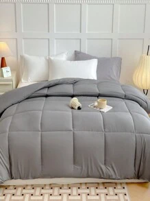 Chăn bông Lux Decor - Chăn bông bốn mùa cho giấc ngủ mùa hè có viền góc - Lớp lông thay thế - Mềm mại, thoáng khí Bộ đồ giường đa năng & Trang trí phòng ngủ - Đường khâu hộp sang trọng - Lý tưởng cho gia đình và khách sạn - Quà tặng hoàn hảo cho ngày lễ tình nhân & đám cưới - Hot số 1PC - Xám - Xem 1