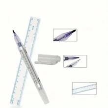 精密双头微刀片标记和测量工具持久、亲肤的眉毛纹身笔 - 彩色 - 查看 5