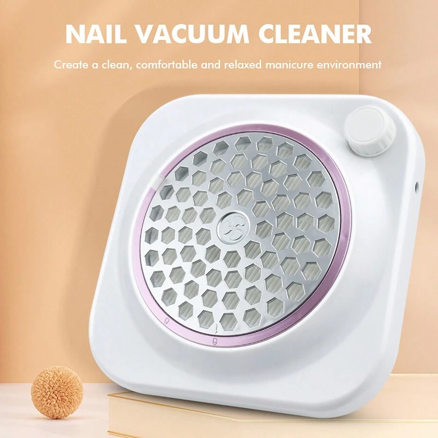 Colector de polvo para uñas acrílicas, aspirador potente para extraer el polvo de uñas con ventilador de succión, herramienta de manicura - Enchufe EU Tipo C(220-240V) - Ver 1