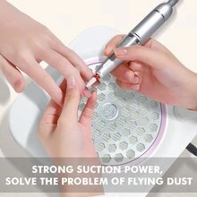 Colector de polvo para uñas acrílicas, aspirador potente para extraer el polvo de uñas con ventilador de succión, herramienta de manicura - Enchufe EU Tipo C(220-240V) - Ver 2