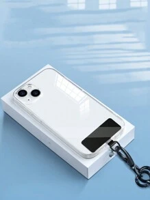 1 件通用手机挂绳贴片金属超薄手机带配件滑雪跑步登山专用时尚简约风格挂绳手机壳金属贴片生日复活节男孩女朋友圣诞节礼物手机配件 - 彩色 - 查看 5