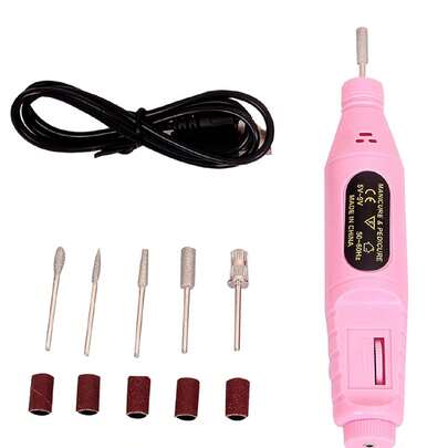 电动指甲磨床和指甲锉套装，专业指甲护理抛光工具套装，USB 指甲打磨设备，适用于美甲沙龙和个人使用