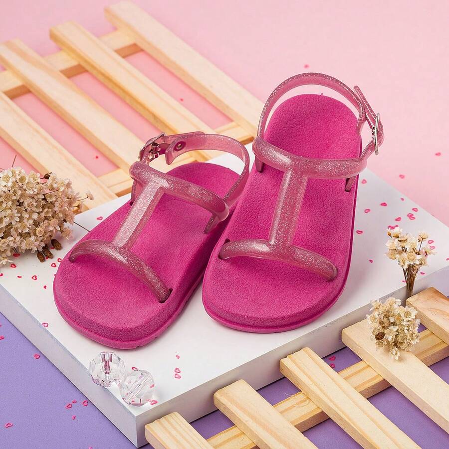 Children's Papete Girl Birken Women's Sandal Delicate And Beautiful-Birken Glitter Papete - Màu Hồng Tươi - Xem 1