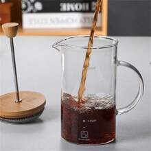 High Borosilicate Glass French Press Coffee Maker, Glass Coffee Filter & Infuser, Homemade Coffee Pot - Transparent - View 8