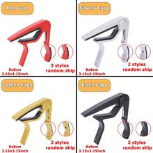 Bộ 14 phụ kiện đàn guitar ABS sáng tạo hợp kim nhôm Capo đàn guitar dây đeo đàn guitar có thể điều chỉnh Straplook hộp đựng đàn Bass Ukulele phụ kiện - Nhiều màu - Xem 7