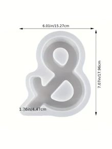 7inch Large Letter Mold For Resin, 26 Capital Letter Alphabet Epoxy Molds, A-Z Thick Resin Letter Molds For Making Letters, DIY Crystal Silicone Mold, 3D DIY Crystal Word Sign Mold For Party Home Decor - White - View 23