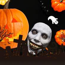 High Quality White Latex Smiling Demon Mask For Halloween Cosplay - Multicolor - View 3