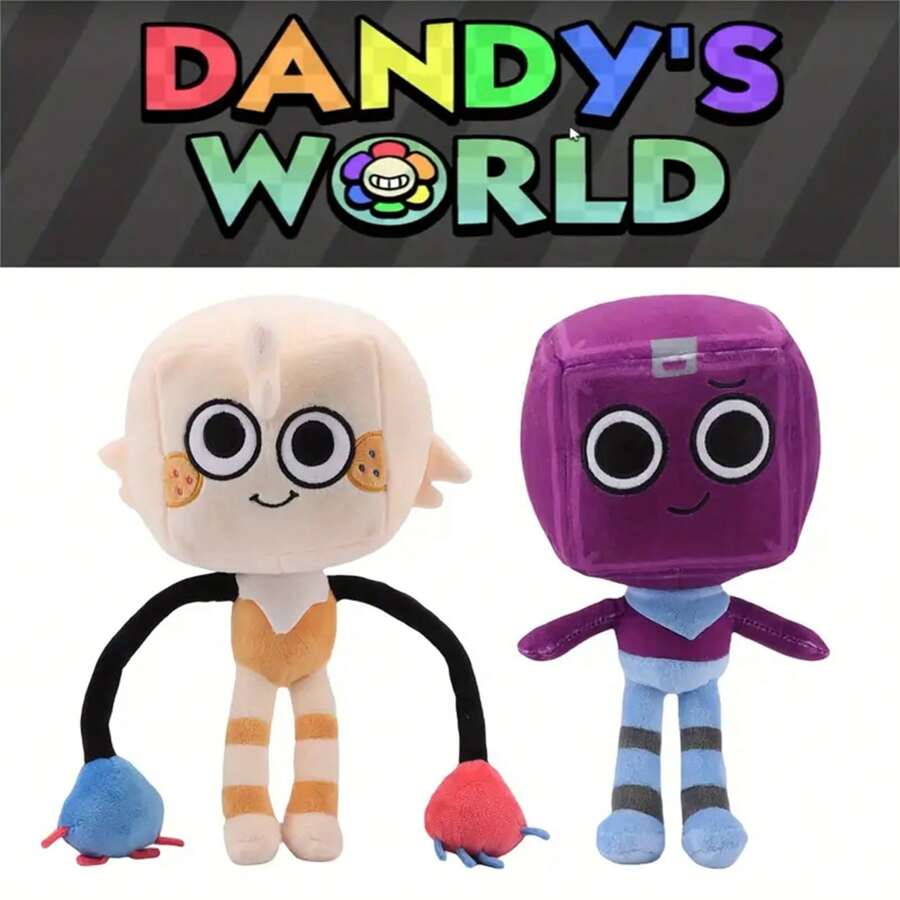 1 búp bê nhồi bông Dandy World Vintage Cloth Boxy, nhân vật Anime mềm mại, búp bê nhồi bông mắt to - Quà tặng sinh nhật hoàn hảo cho thanh thiếu niên và người hâm mộ Anime, sợi tổng hợp - Nhiều màu - Xem 1