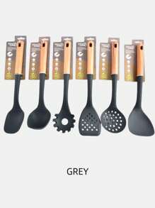 1-Piece / 6 Pieces Non-Stick Pan Wooden Handle Silicone Spatula Heat-Resistant Silicone Pan Spatula Soup Spoon Spatula Cooking Spatula A Single Kitchen Utensil - Multiple Specifications and Colors - View 13