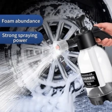 2L Hand Pump Foam Sprayer Hand Pneumatic Foam Cannon Snow Foam Car Wash Spray+ Perfume Perfume Accessories,Kitchen - White - View 2