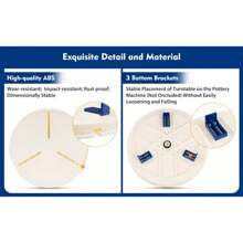 WANLECY Pottery Wheel Ceramic Trim Holder Centers Clip Polymer Scraping Repair Tool USA - Blue and White - View 11