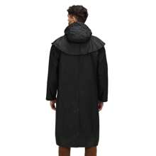 Regatta Mens Cranbrook Waterproof Wax Jacket (Black) - Black - View 5