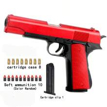 A Shell Throwing And Shooting Soft Bullet Pistol, Simulation Model Toy Collection, 1911 Classic Colt, Decompression And Fun - Multicolor - View 8