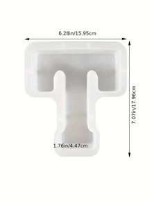 7inch Large Letter Mold For Resin, 26 Capital Letter Alphabet Epoxy Molds, A-Z Thick Resin Letter Molds For Making Letters, DIY Crystal Silicone Mold, 3D DIY Crystal Word Sign Mold For Party Home Decor - White - View 21