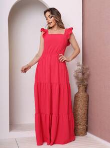 Women Dresses - 玫紅色 - 查看 2