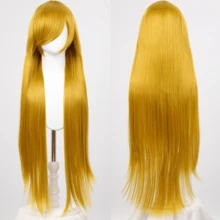 通用角色扮演假发 100 厘米长直发角色扮演假发胚胎玫瑰网加厚发量哑光丝绸 - 彩色 - 查看 30