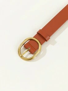 1 Thắt lưng da PU cổ điển thông thường có khóa vàng dành cho nữ - Phù hợp với váy và quần jean - nhiều màu - Xem 6