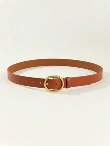 1 Thắt lưng da PU cổ điển thông thường có khóa vàng dành cho nữ - Phù hợp với váy và quần jean - nhiều màu - Xem 7