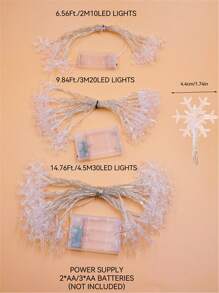 1pc 10/20/30 LED 2m/3 Meters/4.5m Snowflake String Lights, Suitable For Room, Bedroom, All Season, Holiday Decoration, Fairy Tale Lights, Christmas Fairy Lights Halloween Decor Christmas Decoration Thanksgiving Wedding Home Decor Home Decor Fall Decor Autumn Decor Birthday Decorations For Gifts Party Supplies Indoor Holiday Festival Decor Wall Decor Halloween Ornamentschristmas Decoration XMAS Decor Christmas Tree Gift Decor Thanksgiving Wedding Home Decor Home Decor Fall Decor Autumn Decor Birthday Decorations For Gifts Party Supplies Indoor Outdoor Garden Holiday Festival Decor Halloween Decor Wall Decor Halloween Ornaments