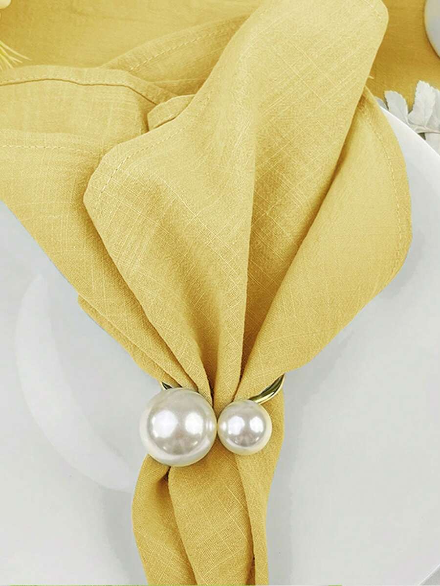 6/300pcs Nordic Style Minimalist Plaid Napkins, 100% Polyester Wrinkle-Resistant, Suitable For Hotel, Restaurant, Home, Holiday Party, Banquet Table Decoration, Cocktail Napkins