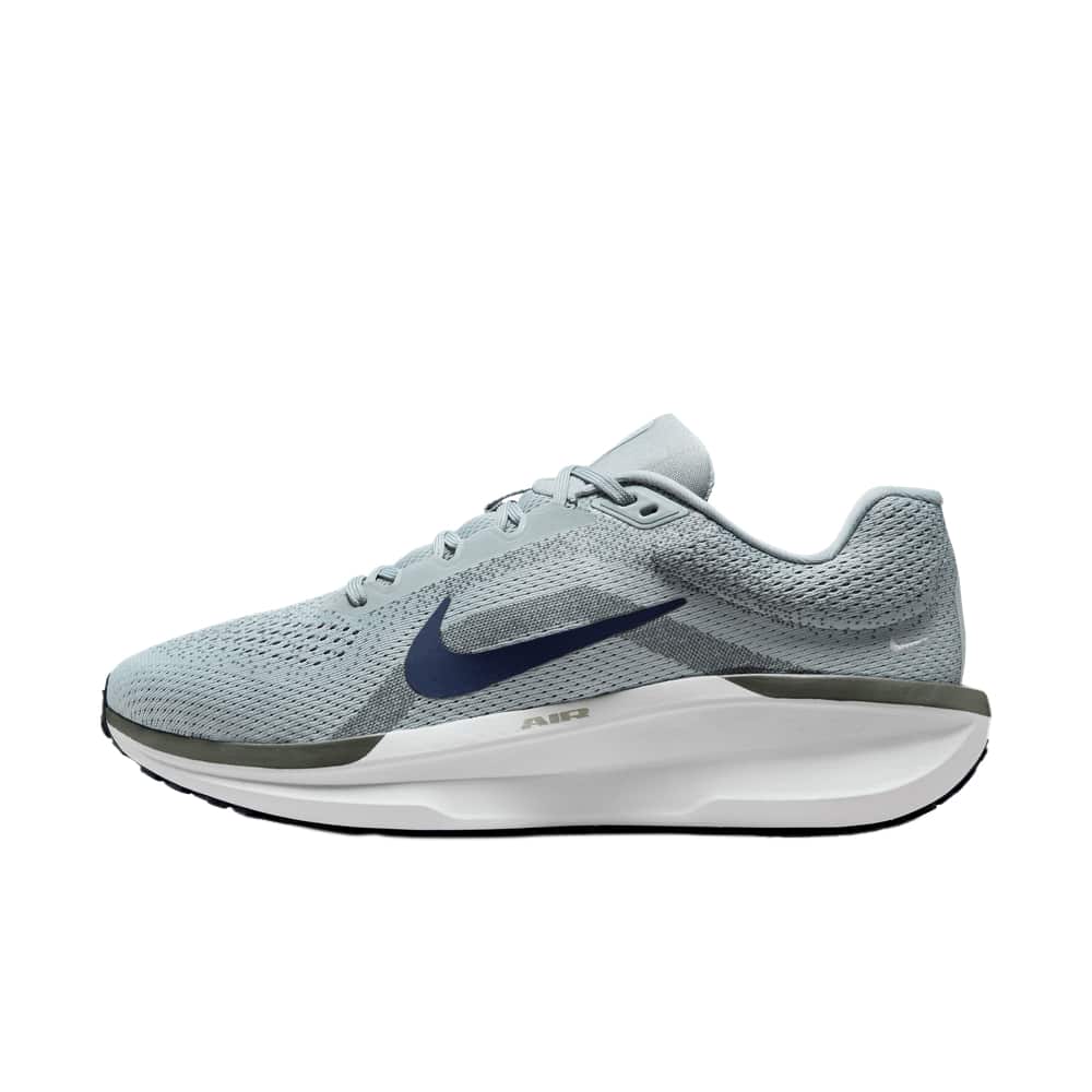 Nike AIR WINFLO 11 Comfortable Anti-Slip Durable Low-Top Training Running Shoes, Men, Grey/Black/White, FJ9509-003