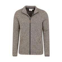 Mountain Warehouse Mens Idris III Full Zip Fleece Jacket (Beige) - Beige - View 4