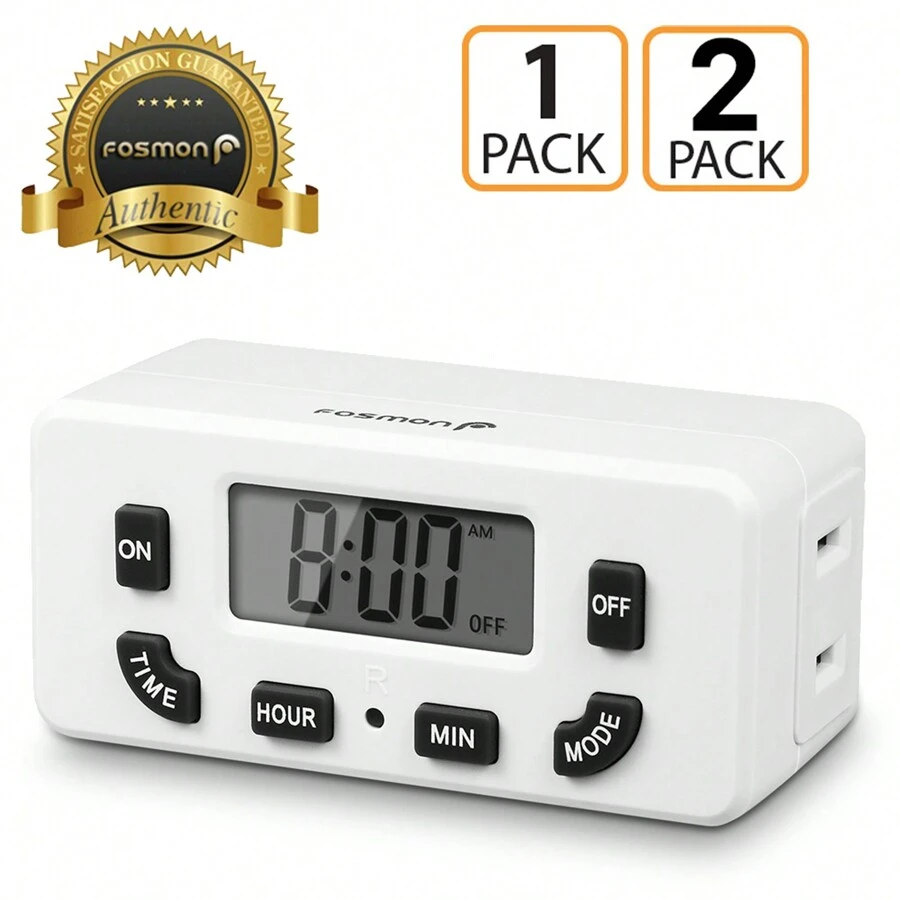 Temporizador digital programable Fosmon de 24 horas, conector ...