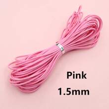 10 metros de cordón encerado de 1/1,5 mm de grosor, hilo, cuerda, correa para hacer manualidades, pulseras, collares y suministros de joyería DIY - cordón encerado - Ver 21
