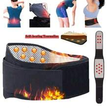 Back Waist Support Belt Pain Relief Lumbar Heating Brace Magnetic Lower Self - XL - View 2
