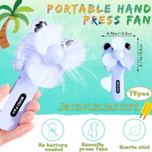 5 Piezas Ventilador Portátil Pequeño En Forma Figuras Animadas Ventilador De Mano - Multicolor - Ver 11